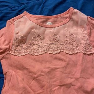coral pink long sleeve shirt size 6X (no refunds)